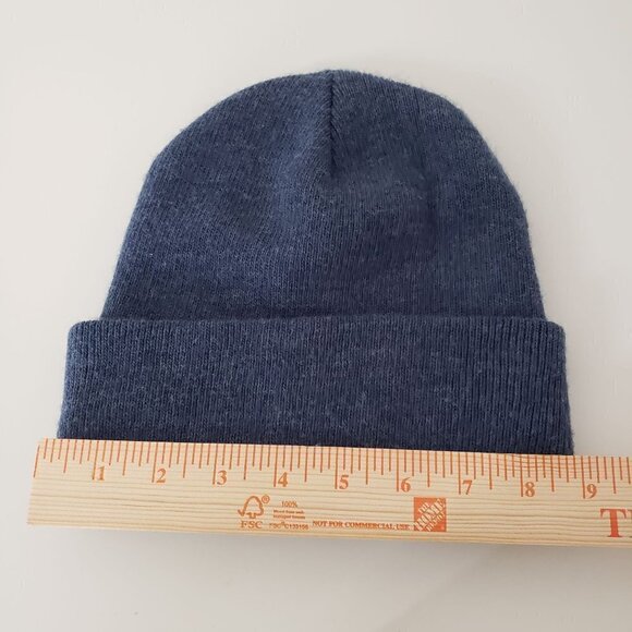 Carhartt Knit Beanie Hiking Outdoor Casual Blue Hat Adult - Picture 4 of 4